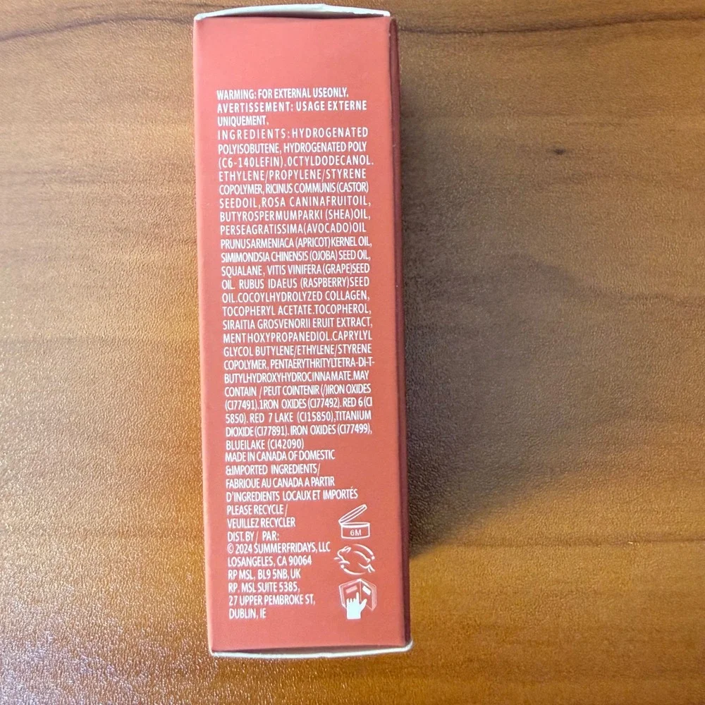 Summer Fridays Dream Lip Oil Blush Dreams 4.5ml High Shine Hydrating Tinted Oil
